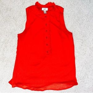 Orange Tank Top Blouse - LOFT - Size S